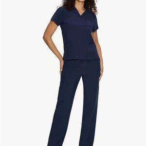 Navy Blue Scrub Set